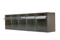519-302 RS PRO 5 Tilt Drawer Unit, PP, 168mm x 600mm x 140mm