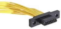 dcda-15p-6e2-180b Cinch DCDA 15 Way Cable Mount D-sub Connector Plug, 1.27mm Pitch