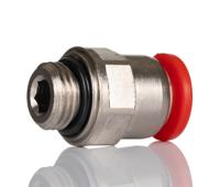 c02251028 Norgren Pneufit C Series Push-in Fitting, G 1/4 Male to Push In 10 mm, Threaded-to-Tube Connection Style