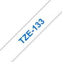 tze-133 Brother Blue on Clear Label Printer Tape, 8 m Length, 12 mm Width