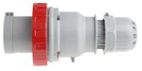2186337 Scame IP67 Red Cable Mount 3P + N + E Industrial Power Plug, Rated At 63A, 415 V