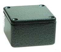 rtm500111-pat CAMDENBOSS 5000 Series Black Die Cast Aluminium Enclosure, IP54, Black Lid, 50 x 50 x 31mm