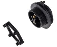 px0735p Bulgin Circular Connector, 2 Contacts, Panel, Standard Connector, Plug, Male, IP68, Standard Buccaneer Series