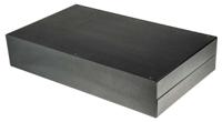 226-139 RS PRO Black Anodised Aluminium Instrument Case, 442 x 254 x 88mm