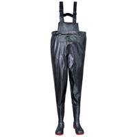 fw74-11 Portwest Black, Red Reusable Hi Vis Overalls, 11