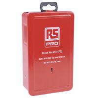 673-4702 RS PRO Tap & Drill Set HSS 22-Piece Metric Standard Hand Tap M3 → M12 Thread
