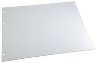 30118-308 nVent SCHROFF Grey Aluminium Front Panel, 9U, Ventilated, 483 x 399.2mm