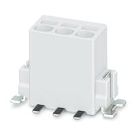 1814728 Phoenix Contact 5-V SMD WH R44, 5/ 4-2, PTSM 0 Series PCB Terminal Block, 4-Contact, 2.5mm Pitch, Solder Mount, 1-Row,
