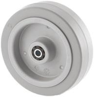 ufr160x46-20lm58-grey Tente Grey Rubber Abrasion Resistant Trolley Wheel, 300kg
