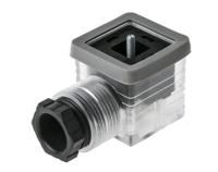 811-8184 RS PRO 3P+E DIN 43650 A, Female Solenoid Valve Connector with Indicator Light, 110 V ac Voltage