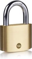 y110b601321 Yale Padlock Brass Padlock, 10mm Shackle, 60mm Body