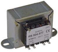 504-577 RS PRO 20VA 2 Output Chassis Mounting Transformer, 9V ac, IEC 61558-2-6