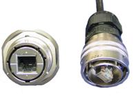 rjf71zn Amphenol Socapex Female Ethernet Connector, Jam Nut, Cat5e