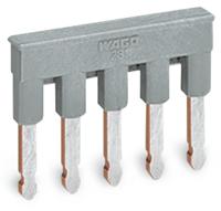 280-485 WAGO 280 Series Jumper for Use with Rail Mount Terminal Blocks, 24A