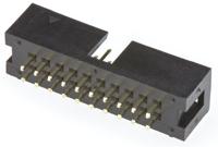 t821120a1s100ceu Amphenol Communications Solutions T821 Series Straight Through Hole PCB Header, 20 Contact(s), 2.54 mm Pitch, 2 Row,