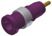 975459709 Hirschmann Test & Measurement Violet Female Banana Socket, 2mm Connector, Solder Termination, 10A, 1000V ac/dc, Gold