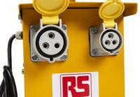 122-6716 RS PRO 3 kVA Intermittent 5 Mins on 15 Mins off Site Transformer, 230V ac Primary, 110 (55V Secondary, 1 x 16 A, 1 x 32