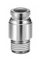 kqg2s12-03s SMC KQG2 Series Straight Threaded Adaptor, R 3/8 to Push In 12 mm, Threaded-to-Tube Connection Style