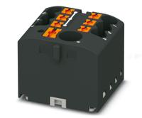 3273344 Phoenix Contact Distribution Block, 7 Way, 4mm², 24A, 450 V, Black