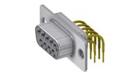 dts09syc2 Deltron Connectors DTS 9 Way Right Angle D-sub Connector Socket, with Screw