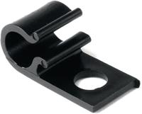 211-70200-8d10-pom-bk HellermannTyton Black Polyacetal D-shaped clip, 10mm Max. Bundle