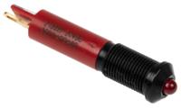 210-327 RS PRO Red Panel Mount Indicator, 24V dc, 6mm Mounting Hole Size, Solder Tab Termination
