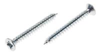 529-084 RS PRO Pozidriv Countersunk Steel Wood Screw, Bright Zinc Plated, No. 6 Thread, 1.1/4in Length