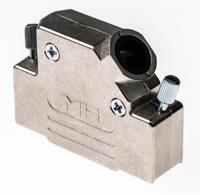 d45zk25-k MH Connectors MHD45ZK Series Zinc Angled D Sub Backshell, 25 Way, Strain Relief