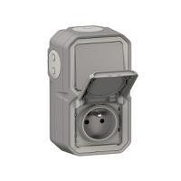 070012 Legrand Grey Push Button Light Switch, 1 Way
