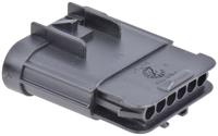 15397579 Delphi, GT 150 Automotive Connector Plug Black Cable Mount 6 Way, Crimp Termination