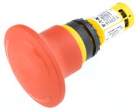 121613-c22-pvt60p-k02 Eaton C22-PVT Series Twist Release Emergency Stop Push Button, Panel Mount, 22mm Cutout, 2NC