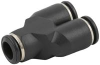 176-1381 RS PRO Push-in Fitting, Push In 6 mm to Push In 4 mm, Tube-to-Tube Connection Style