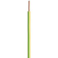 20145121 Prysmian 6491X Series Green/Yellow 1.5 mm² Hook Up Wire, 7/0.53 mm, 100m,