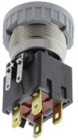124168341122000 Schurter MSM LA 22 Series Illuminated Push Button Switch, Latching, Panel Mount, 22mm Cutout, DPDT, Green LED, 125/250V