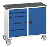 1692712211 Bott 5 Drawer Steel Wheeled Tool Trolley