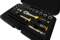 t4660 CK 36-Piece Metric 1/4 in Standard Socket/Bit Set with Ratchet, 6 point; Hex Bit; Phillips Bit; Pozidriv Bit; Slotted
