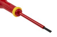 at35x75ve Facom Slotted Insulated Screwdriver, 3.5 x 0.6 mm Tip, 75 mm Blade, VDE/1000V, 179 mm Overall