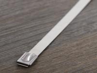 123-5035 RS PRO Cable Tie, Roller Ball, 360mm x 7.9 mm, Silver Stainless Steel, Pk-100