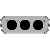 fm3w3p-1002-1731071012 FCT from Molex 173107 7 Way Right Angle Through Hole D-sub Connector Plug, 6.86mm Pitch