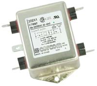20ek1 TE Connectivity, Corcom K 20A 250 V ac 50/60Hz, Flange Mount RFI Filter, Fast-On, Single Phase