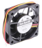 9ga0612p7g01 Sanyo Denki San Ace 9GA Series Axial Fan, 12 V dc, DC Operation, 41m³/h, 1.92W, 160mA Max, 60 x 60 x 15mm