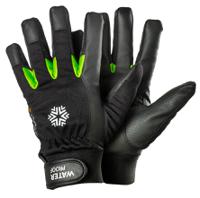 517-12 Tegera TEGERA Black, Green Synthetic Leather Work Gloves, Size 12