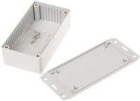 1591cflgy Hammond 1591 Series Grey Flame Retardant ABS Enclosure, IP54, Flanged, Grey Lid, 120 x 65 x 36mm