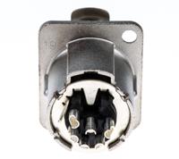 nc6fd-lx Neutrik Panel Mount XLR Connector, Female, 50 V, 6 Way, Silver over Nickel Plating