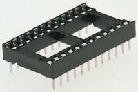 loc-640-s051-99 E-TEC 2.54mm Pitch Vertical 40 Way, Through Hole Stamped Pin Open Frame IC Dip Socket, 1A