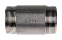 499-3293 RS PRO Stainless Steel Pipe Fitting, Straight Circular Barrel Nipple, Male R 2in x Male R 2in