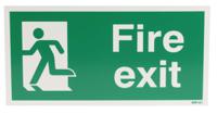 338-1655 PVC FIRE EXIT, Fire Exit, English, Exit Sign
