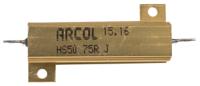 hs50-75r-j Arcol, 75Ω 50W Wire Wound Chassis Mount Resistor HS50 75R J ±5%