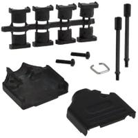 970-015-040r011 Norcomp 970 Series Zinc D Sub Backshell, 15 Way, Strain Relief