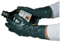 089809111x Honeywell Safety Butoject 898 Black Cotton Flock Butyl Work Gloves, Size 9